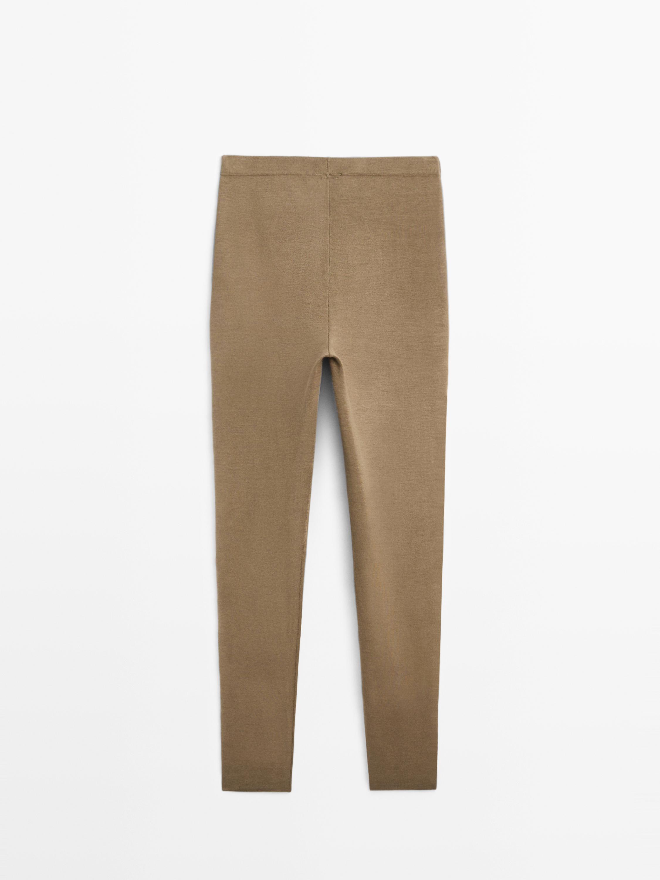 Knit silk blend leggings - LIMITED